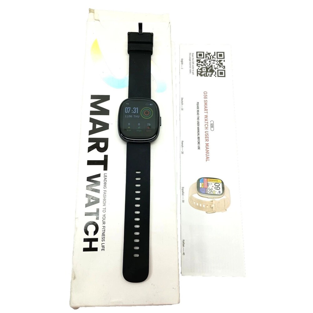 Sanorum Bluetooth Smart Watch Fitness Tracker 1.83" LCD Heart Rate iOS Android